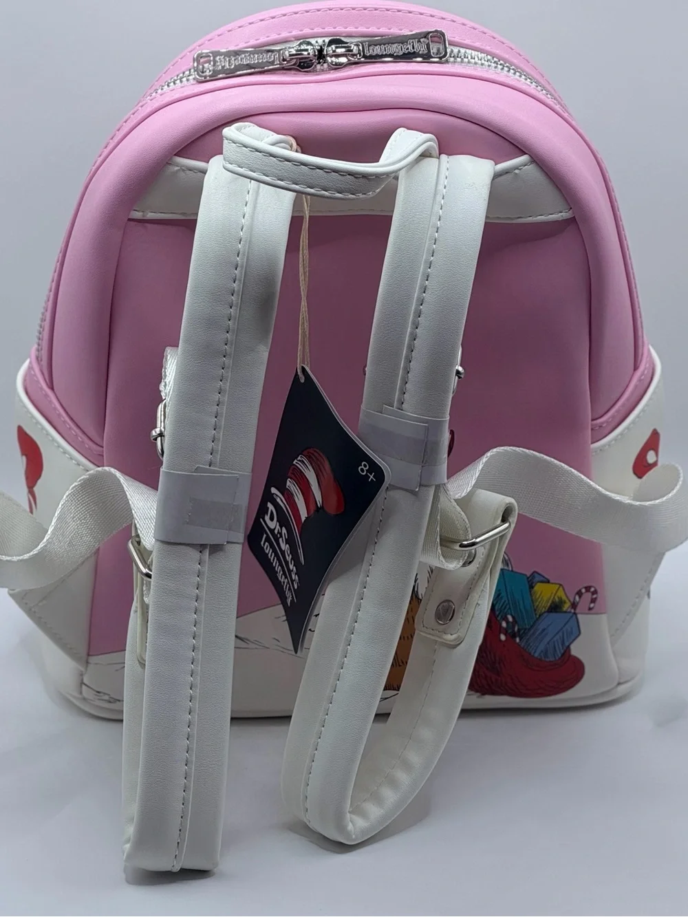 Loungefly Dr. Seuss White and Green Mini Backpack